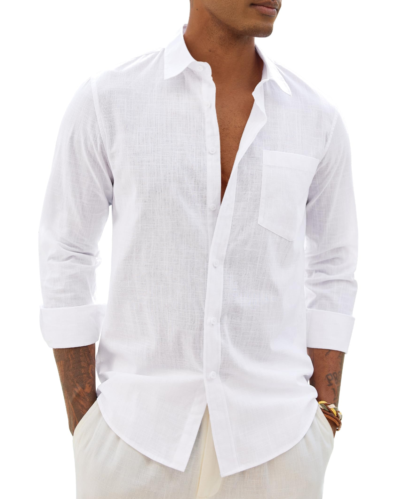 Men's Long-Sleeve Button-Down Shirt