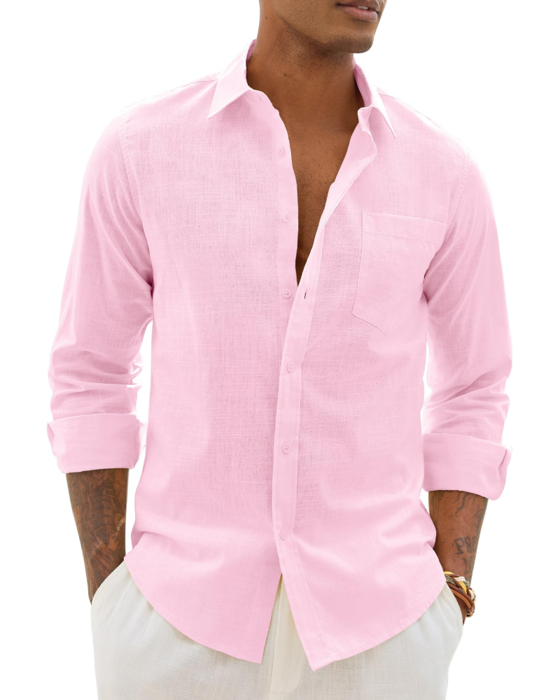 Men's Long-Sleeve Button-Down Shirt