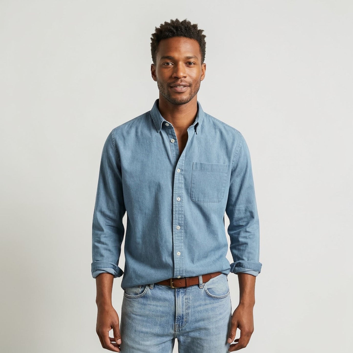 Men's Long-Sleeve Button-Down Shirt