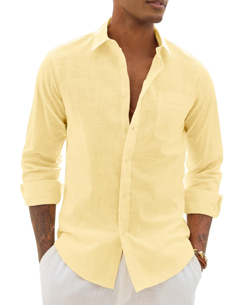 Men's Long-Sleeve Button-Down Shirt