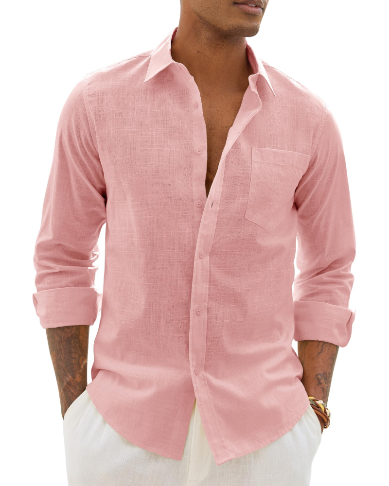 Men's Long-Sleeve Button-Down Shirt