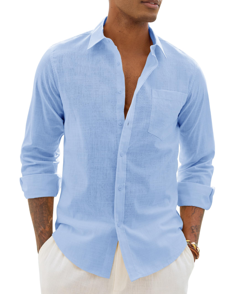 Men's Long-Sleeve Button-Down Shirt