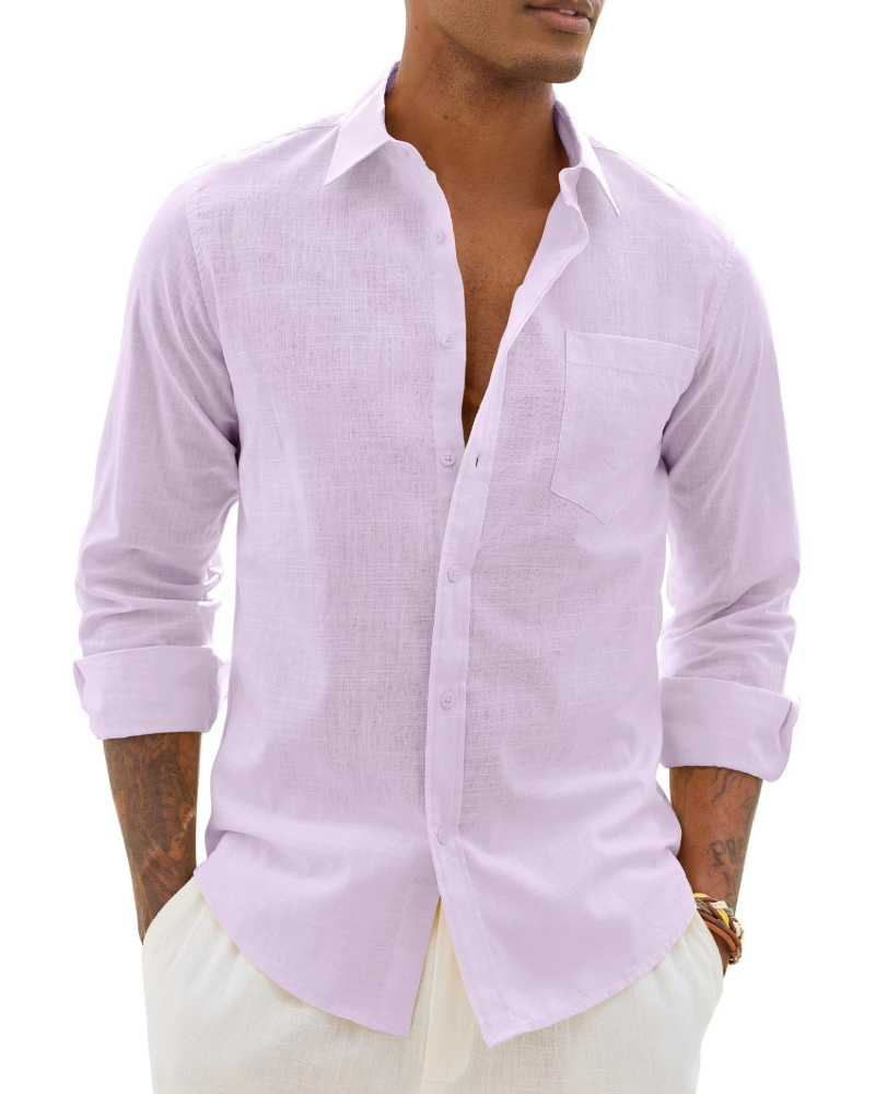 Men's Long-Sleeve Button-Down Shirt