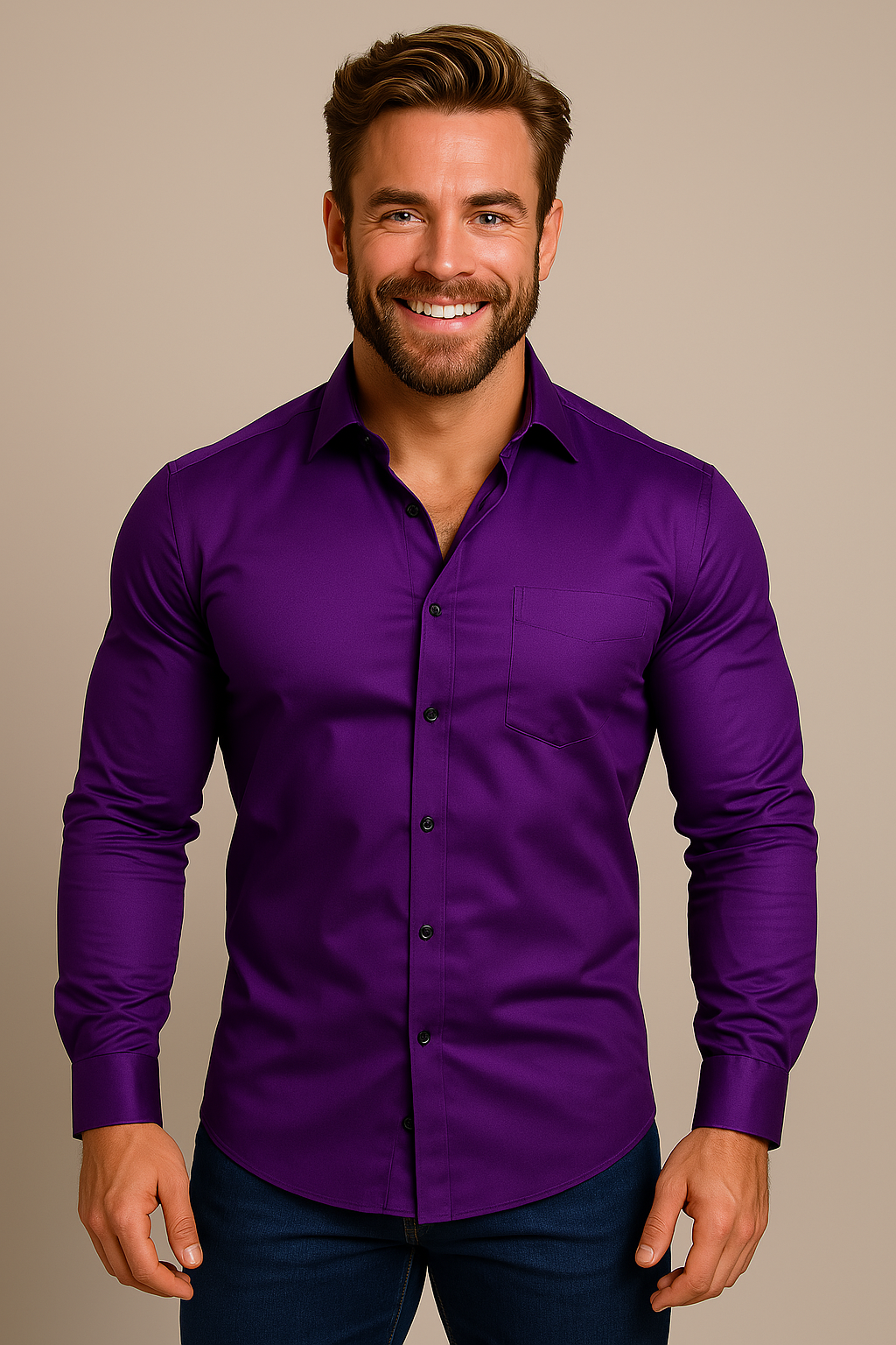 Men's Long-Sleeve Dress Shirt