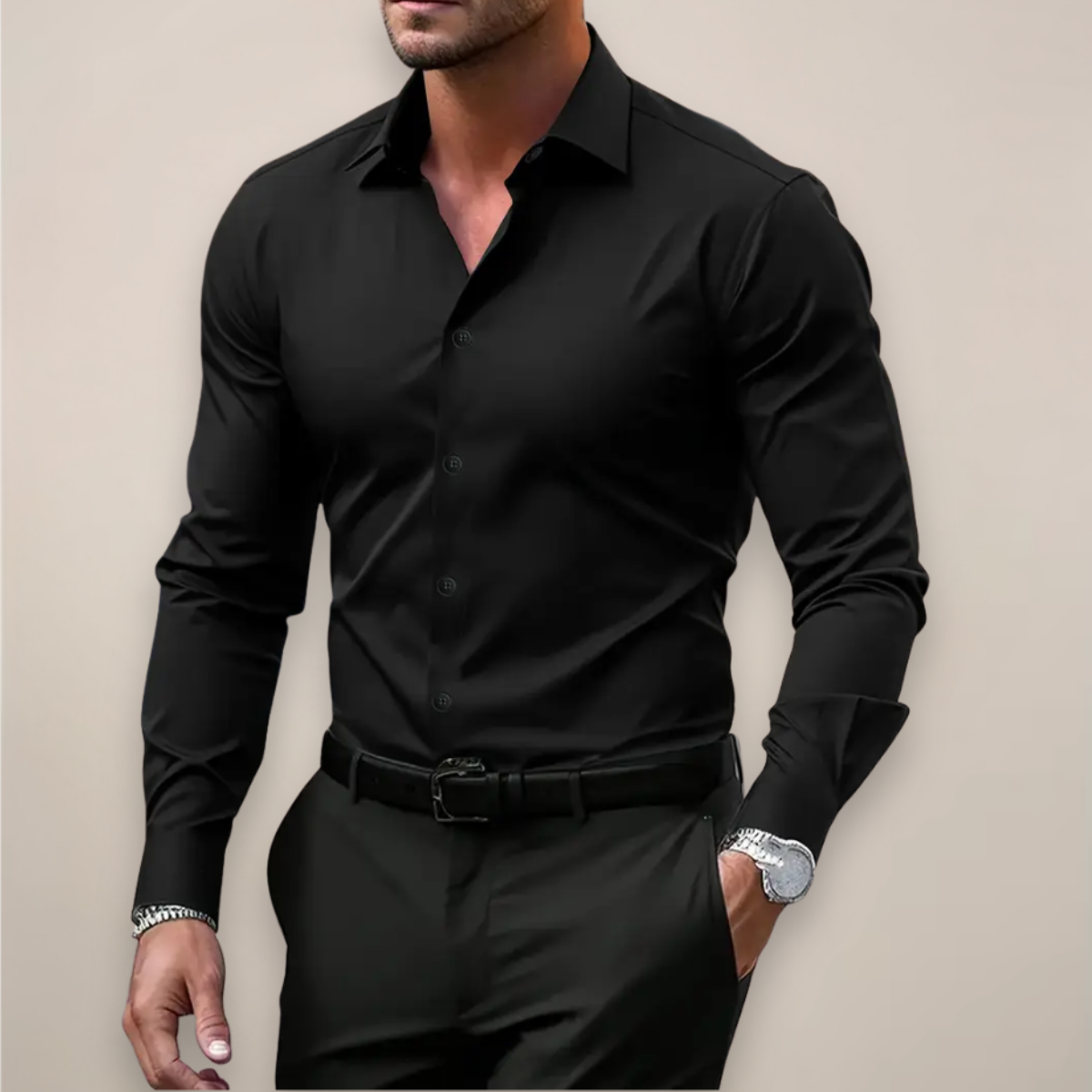 Men's Long-Sleeve Dress Shirt