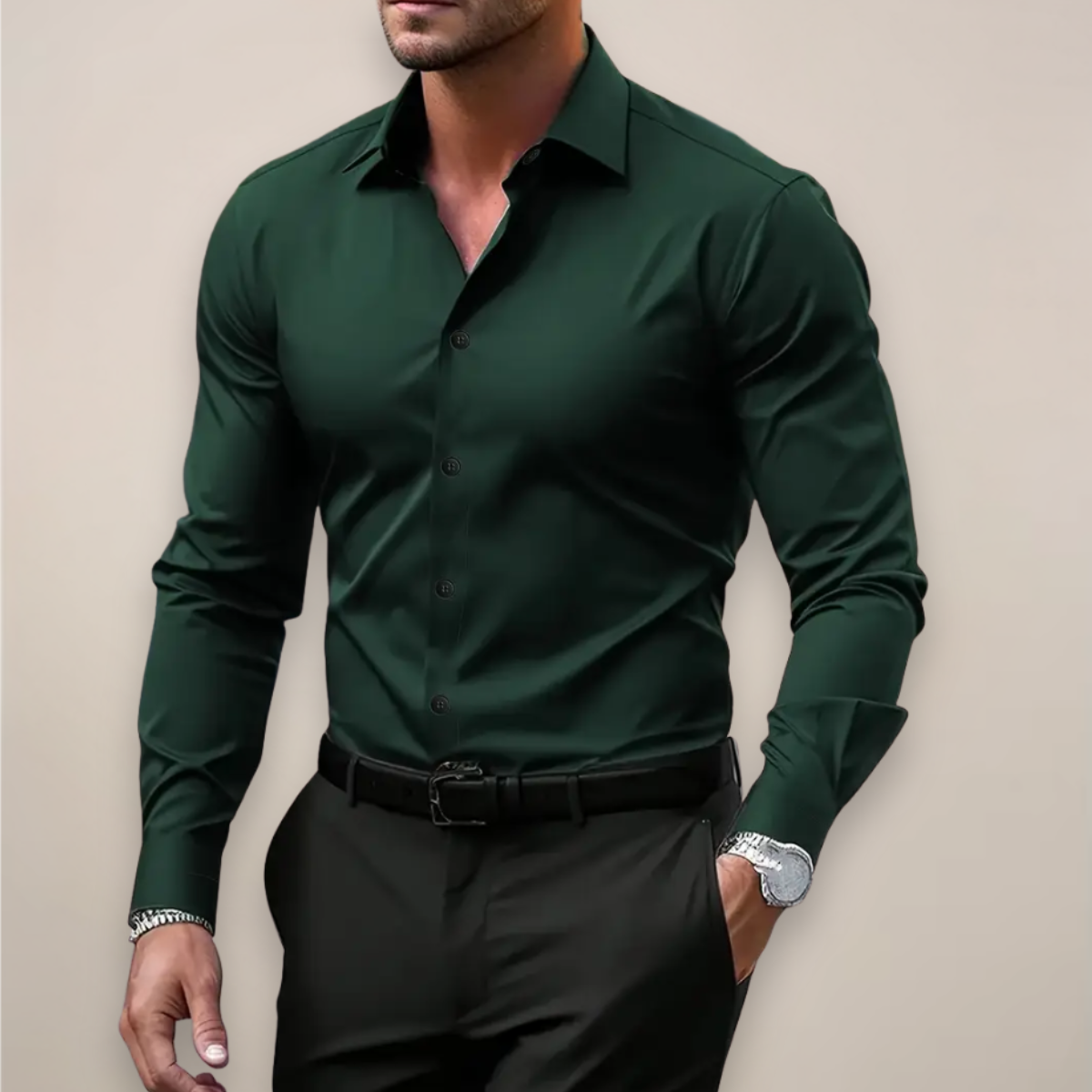 Men's Long-Sleeve Dress Shirt