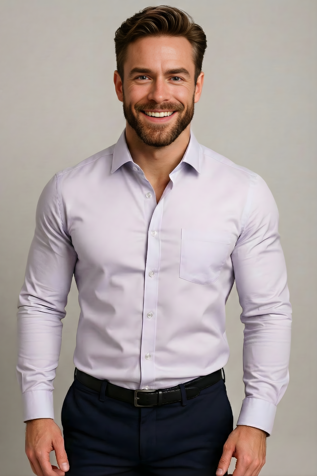 Men's Long-Sleeve Dress Shirt