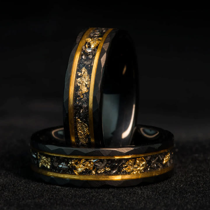 Men's Meteorite Tungsten Ring