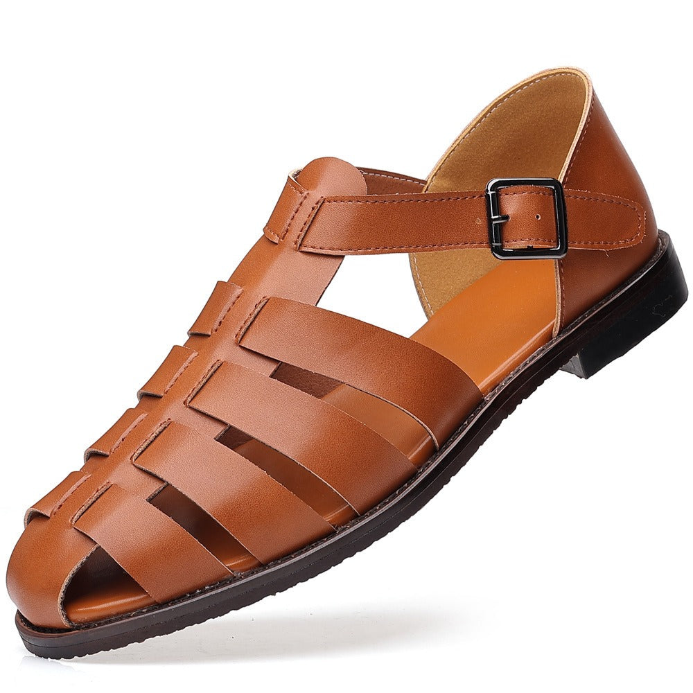 Men's Orthopedic Caged Strap Fisherman Sandals