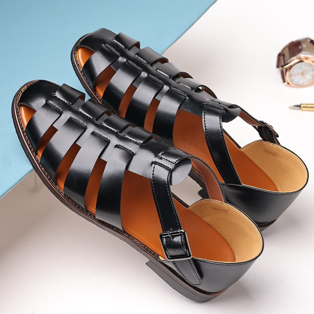 Men's Orthopedic Caged Strap Fisherman Sandals