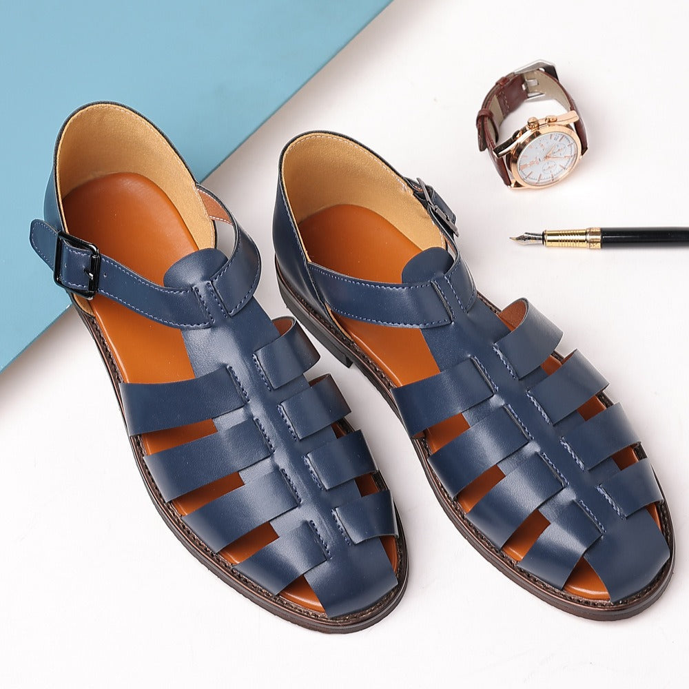 Men's Orthopedic Caged Strap Fisherman Sandals