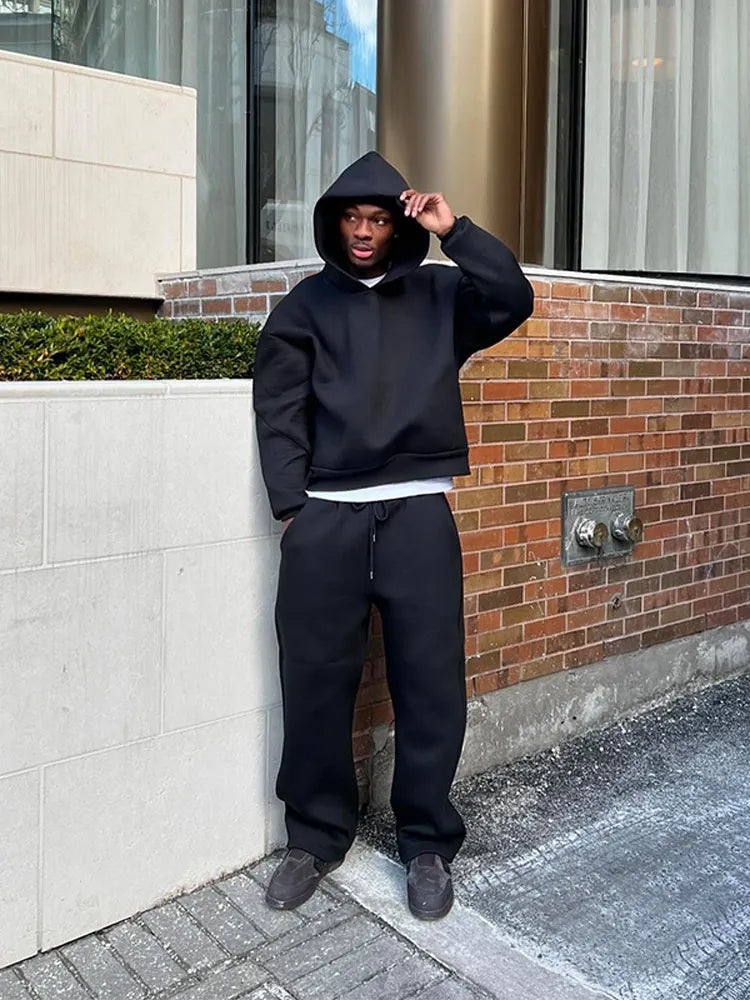 Men's Oversized Tracksuit with Hoodie and Joggers