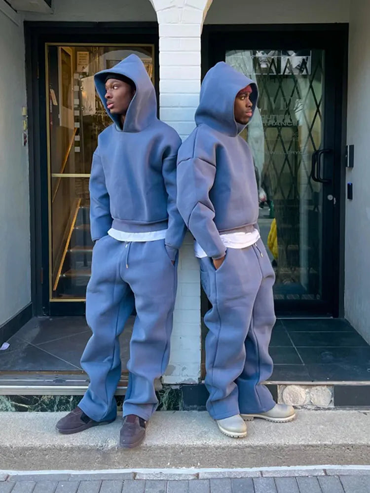 Men's Oversized Tracksuit with Hoodie and Joggers