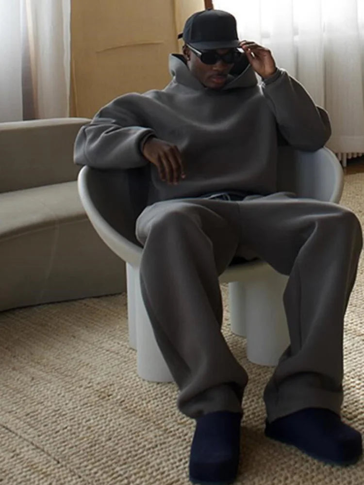 Men's Oversized Tracksuit with Hoodie and Joggers