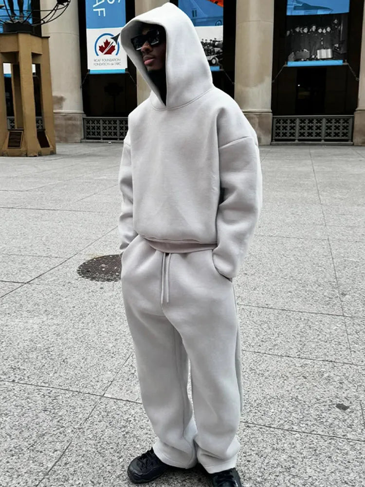 Men's Oversized Tracksuit with Hoodie and Joggers