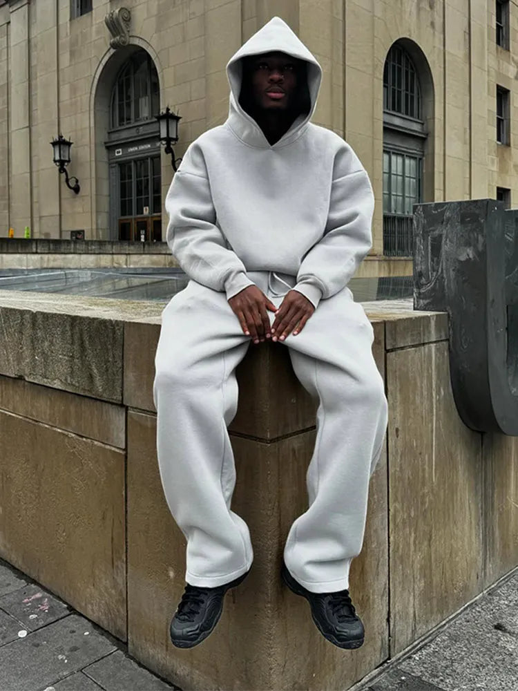 Men's Oversized Tracksuit with Hoodie and Joggers