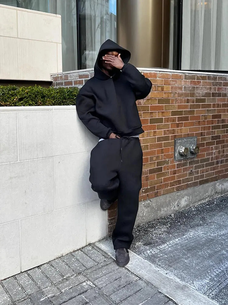 Men's Oversized Tracksuit with Hoodie and Joggers