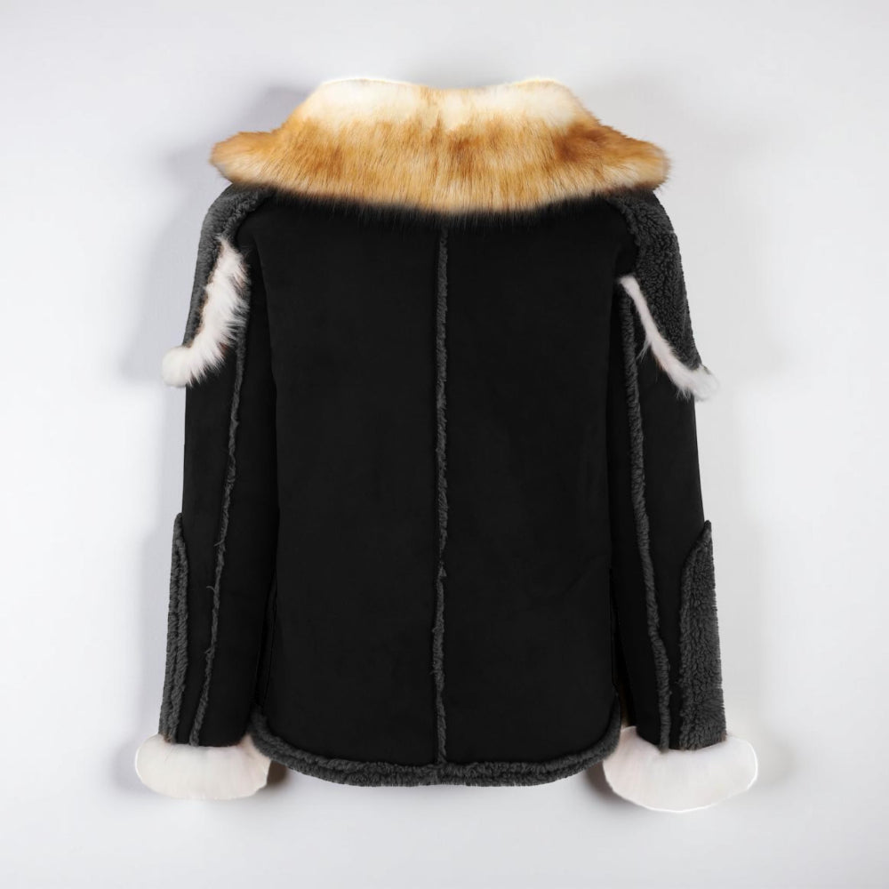 Men's Oversized Winter Coat with Heavy Collar