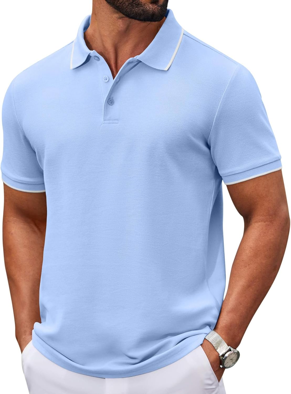 Men's Piped Polo Shirt