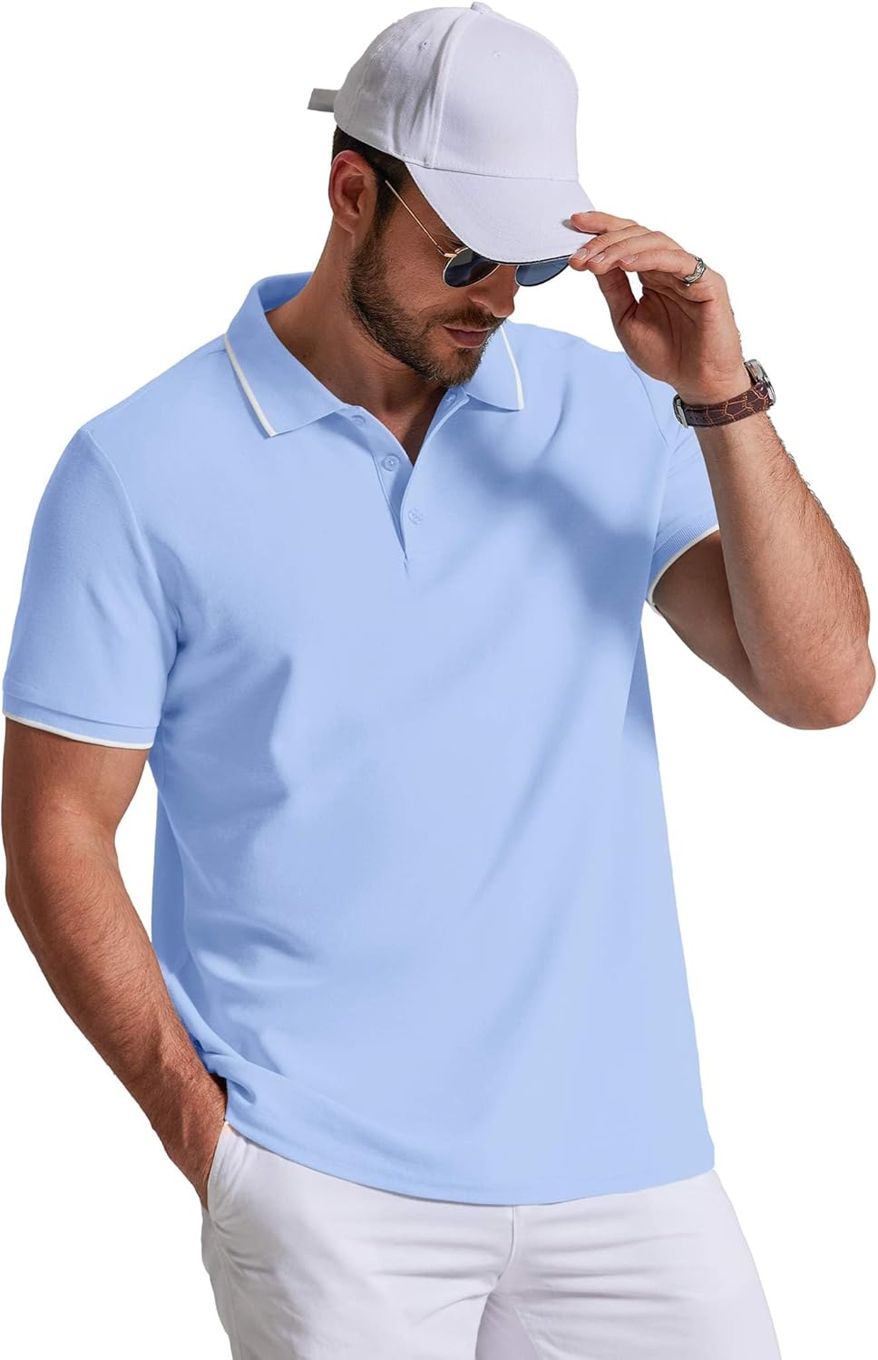 Men's Piped Polo Shirt