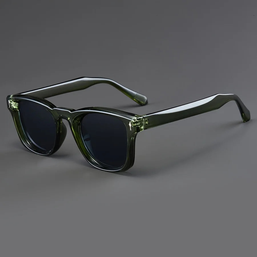 Men's Rectangular Acetate Sunglasses