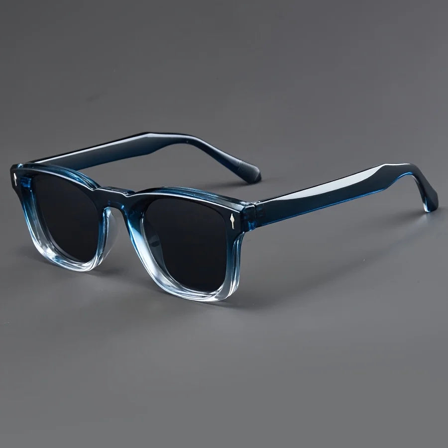 Men's Rectangular Acetate Sunglasses