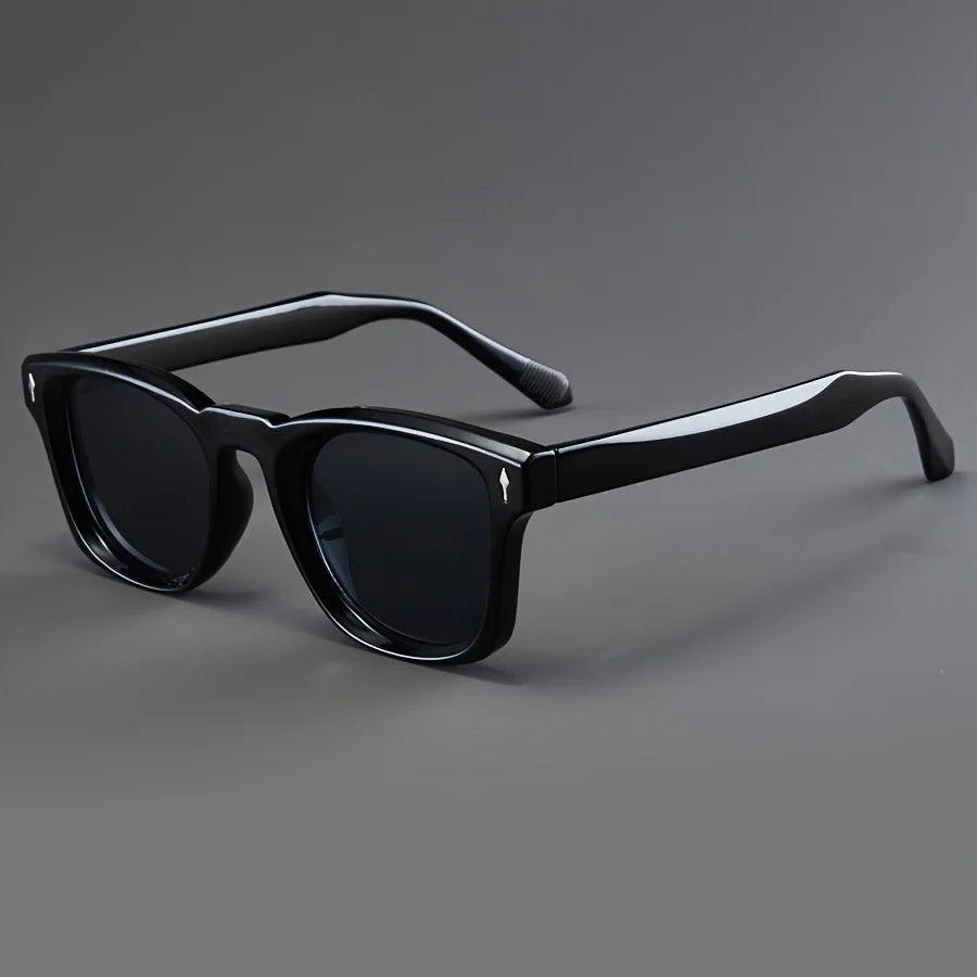 Men's Rectangular Acetate Sunglasses