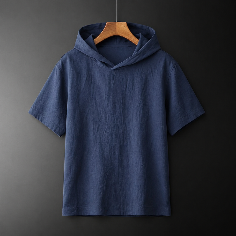 Men's Relaxed Fit Hooded Shirt