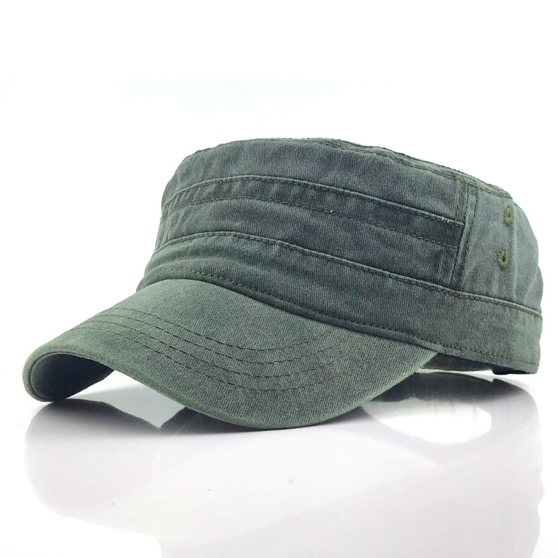 Men's Retro Military-Style Cap with Classic and Modern Design