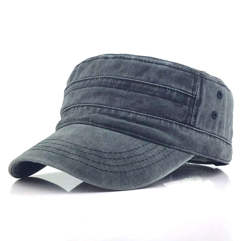 Men's Retro Military-Style Cap with Classic and Modern Design