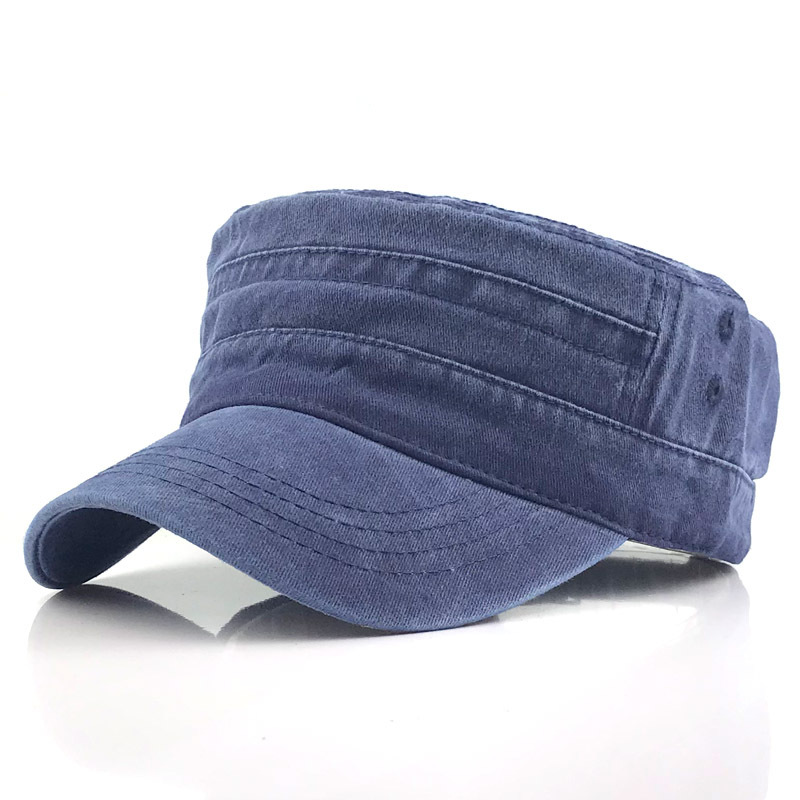 Men's Retro Military-Style Cap with Classic and Modern Design