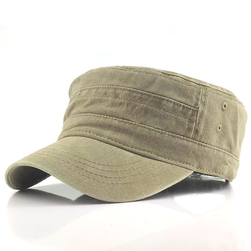 Men's Retro Military-Style Cap with Classic and Modern Design