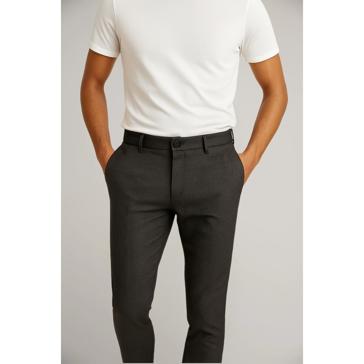 Men's Slim-Fit Chino Trousers