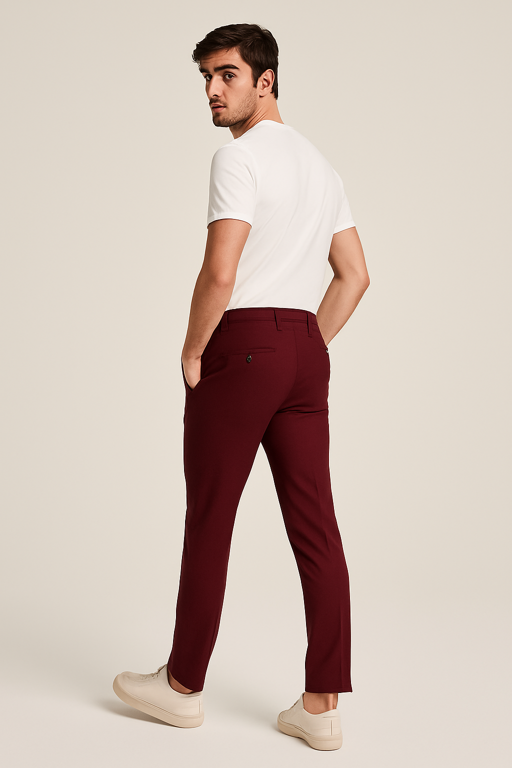 Men's Slim-Fit Chino Trousers