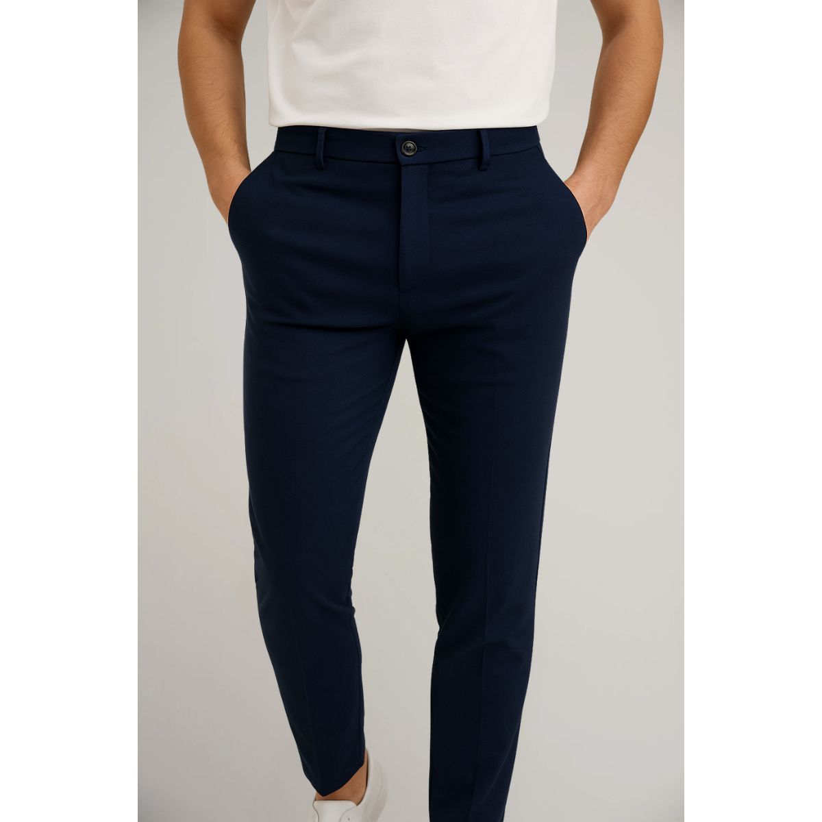 Men's Slim-Fit Chino Trousers