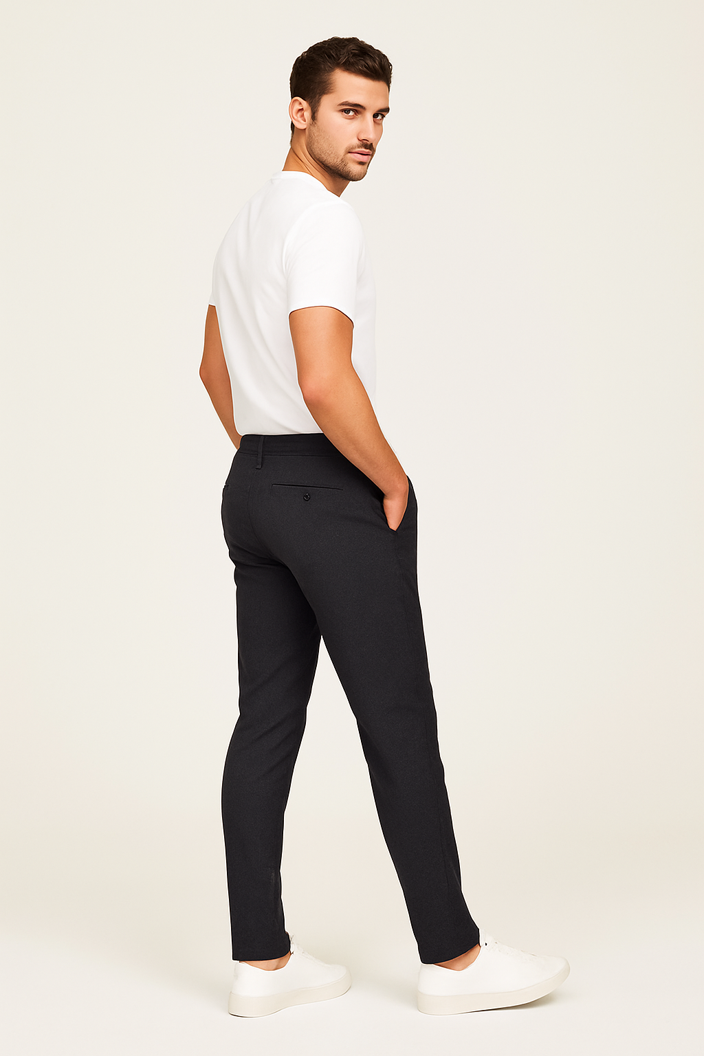 Men's Slim-Fit Chino Trousers