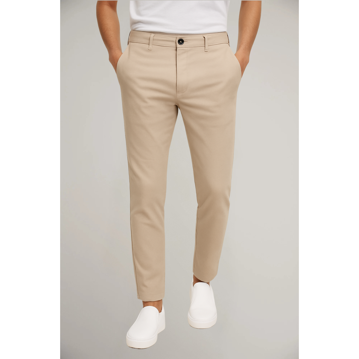 Men's Slim-Fit Chino Trousers