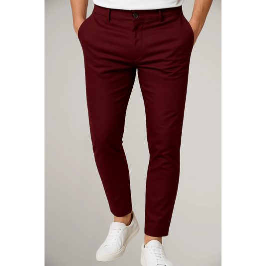 Men's Slim-Fit Chino Trousers