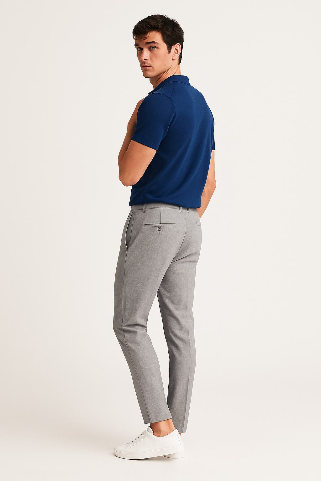 Men's Slim-Fit Chino Trousers