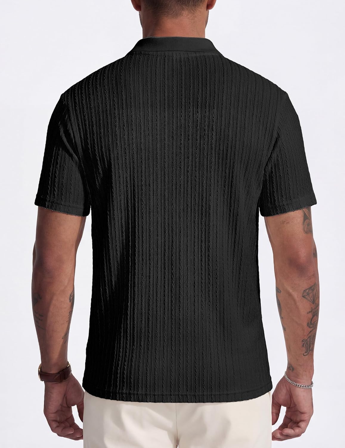 Men's Textured Polo