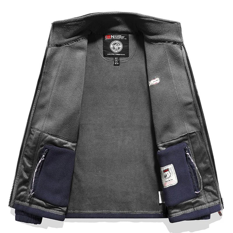 Men's Thick Polar Fleece Jacket – Warm & Durable