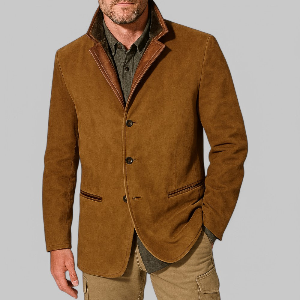 Men's Vintage Autumn Blazer – Classic Field Style Jacket