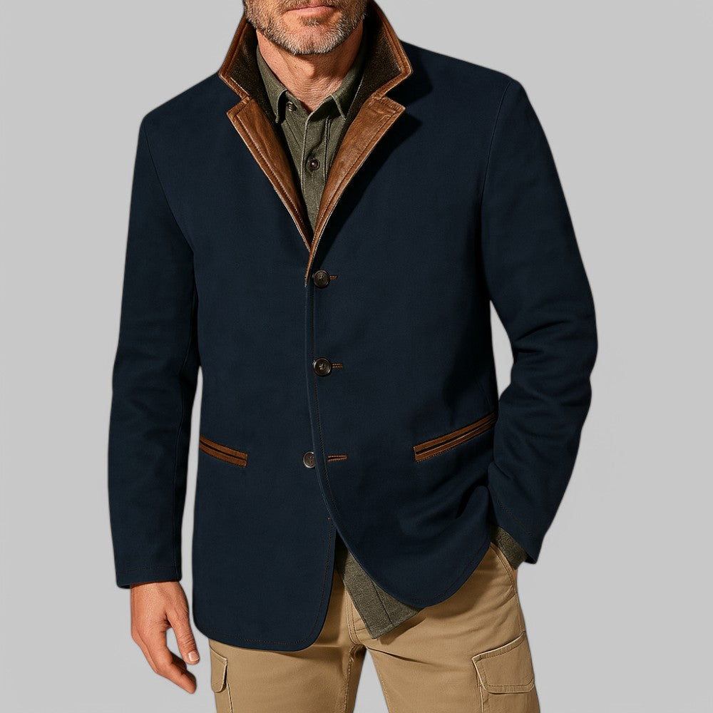 Men's Vintage Autumn Blazer – Classic Field Style Jacket