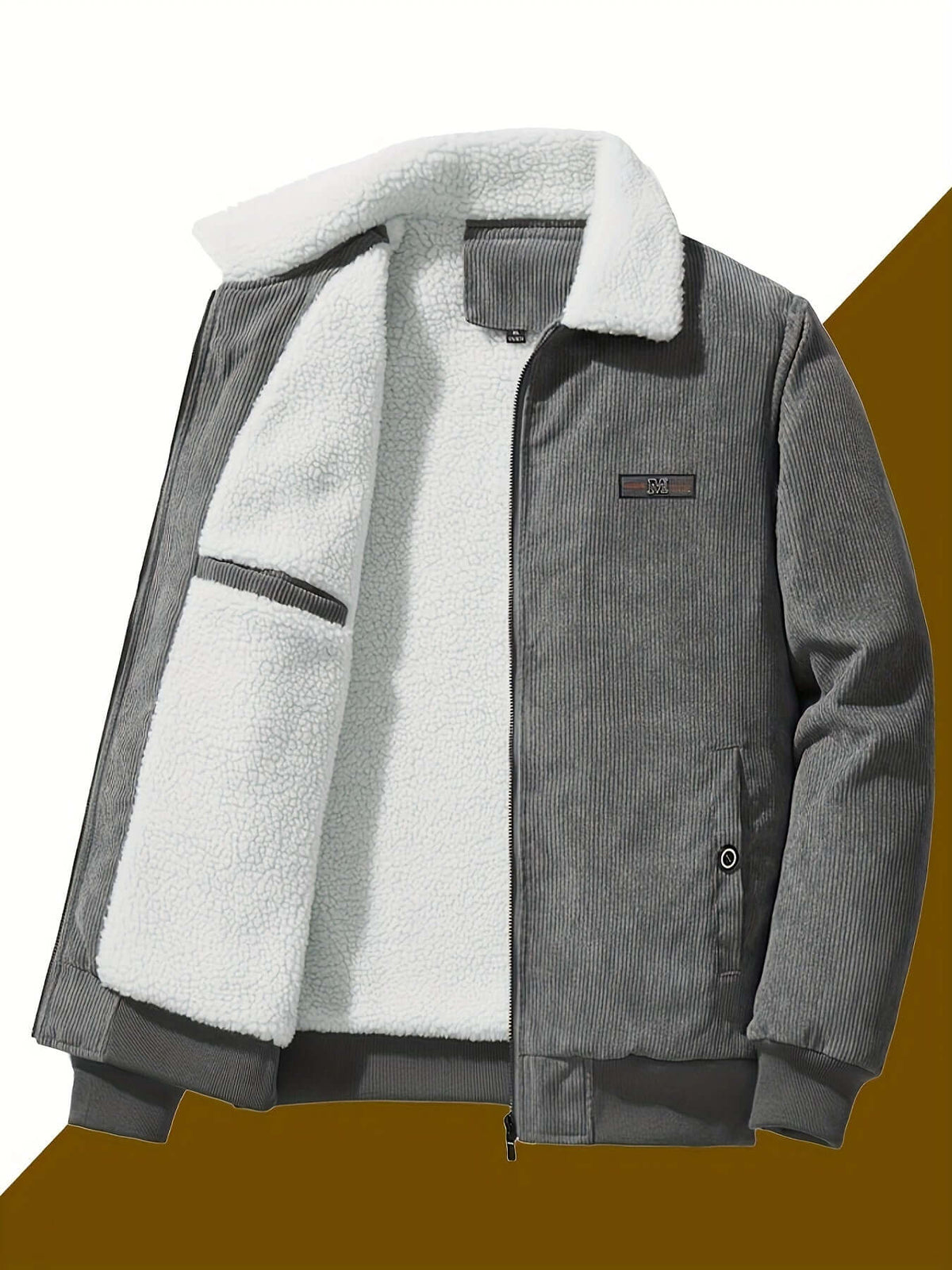 Men's Warm Winter Jacket - Thick Quilted Coat