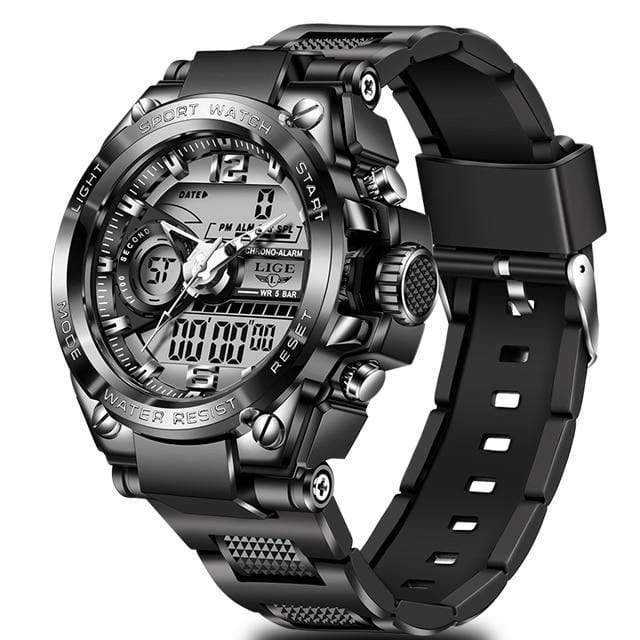 Men's Waterproof LED Digital Analog Sports Watch