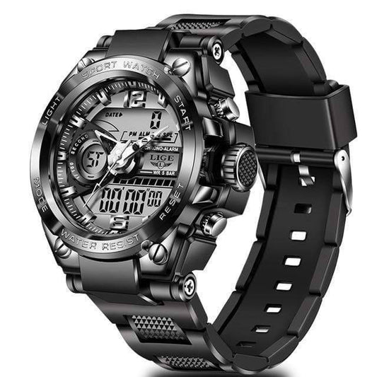 Men's Waterproof LED Digital Analog Sports Watch