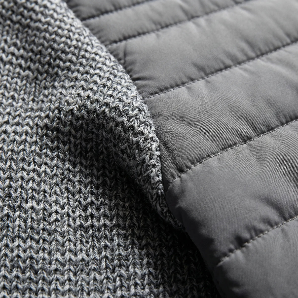 Men's Zip-Up Jacket with Stand Collar