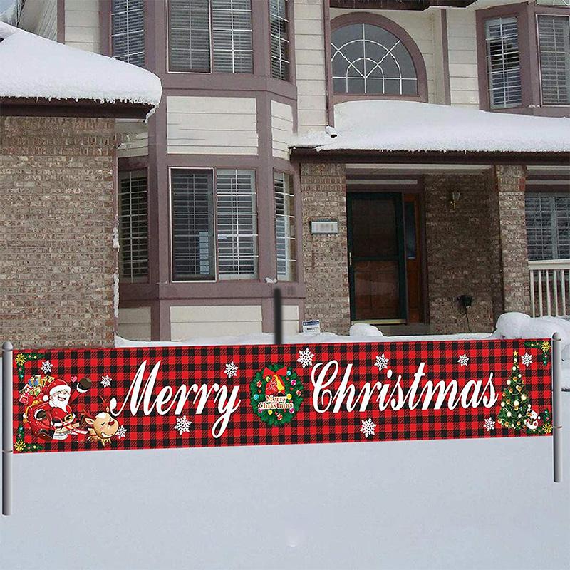 Merry Christmas Banner Flag