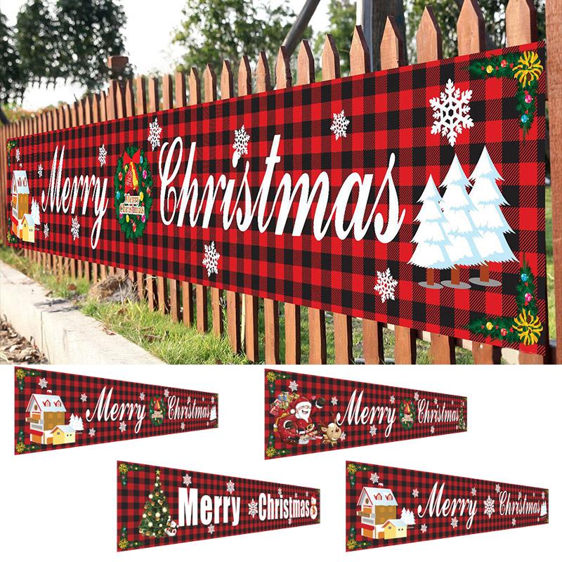 Merry Christmas Banner Flag