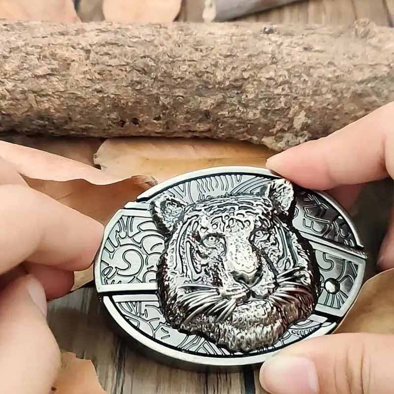 Metal Oval Cowboy Belt Buckle